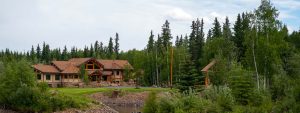 Luxury custom log home