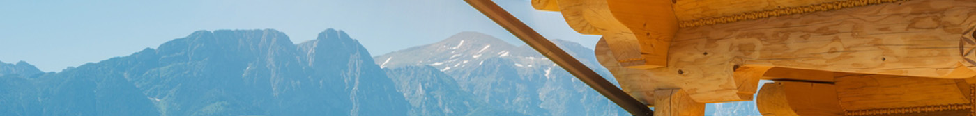 Roof overlooking mountains