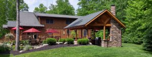 Log home in Orwell, Ohio