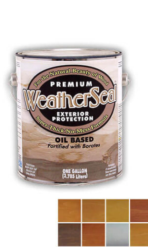 WeatherSeal Exterior Wood Finish - One Gallon