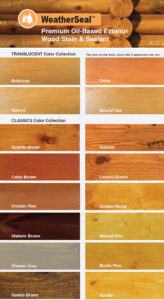 Weather Seal colors