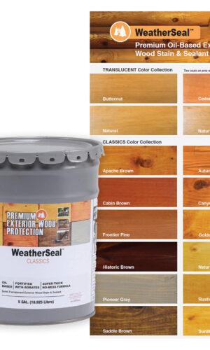 WeatherSeal Classics Premium Oil-Based Exterior Wood Stain & Sealent