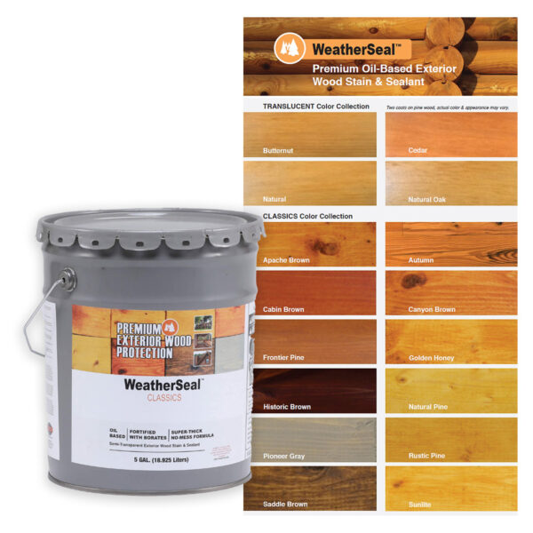 WeatherSeal Classics Premium Oil-Based Exterior Wood Stain & Sealent